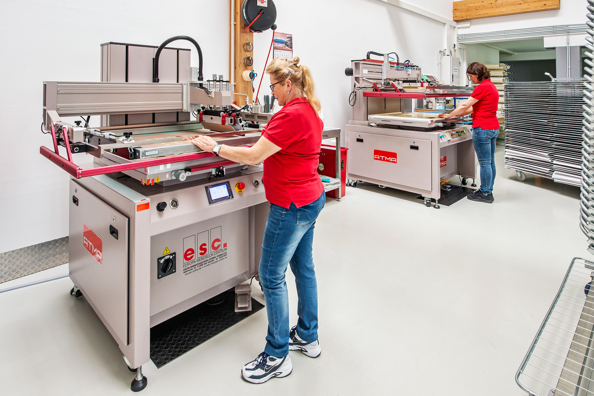 2 Siebdruck-Halbautomaten 2 Siebdruck-Halbautomaten